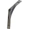 Ekena Millwork Morris Steel Bracket, Hammered Silver 3"W x 20"D x 20"H BKTM03X20X20MOHSV - alternate 1